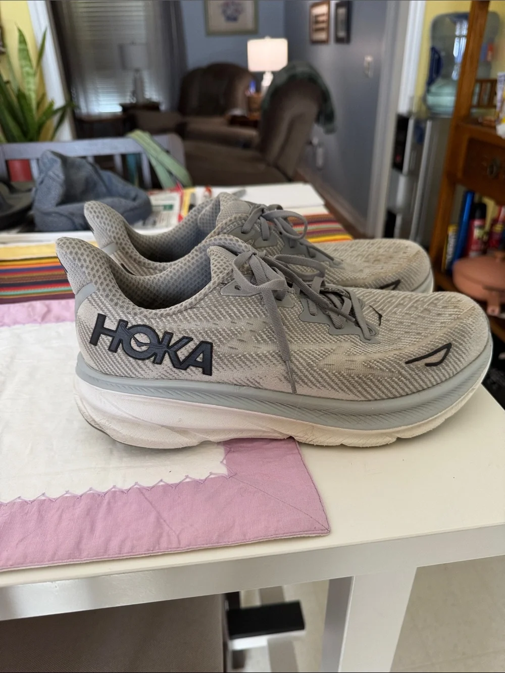 MENS HOKA GRAY SNEAKERS